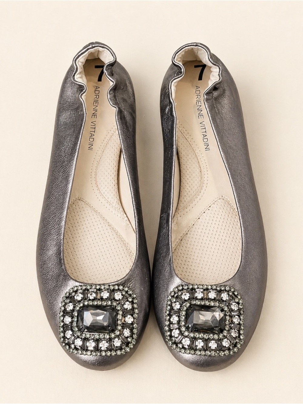 Adrienne Vittadini Bronze Metallic 
Flats